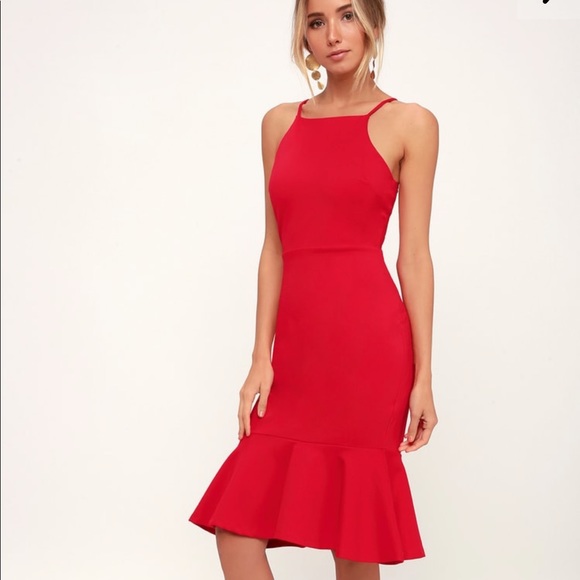 Lulus Dresses & Skirts - LULUS THIS COULD BE LOVE RED BODYCON DRESS NWOT